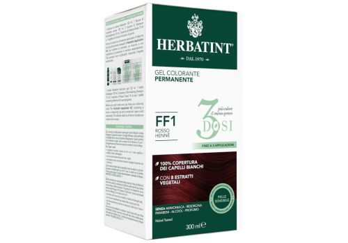 Herbatint gel colorante permanente ff1 rosso henné 3 dosi 300ml