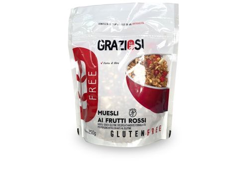 Graziosi muesli ai frutti rossi senza glutine 250 grammi