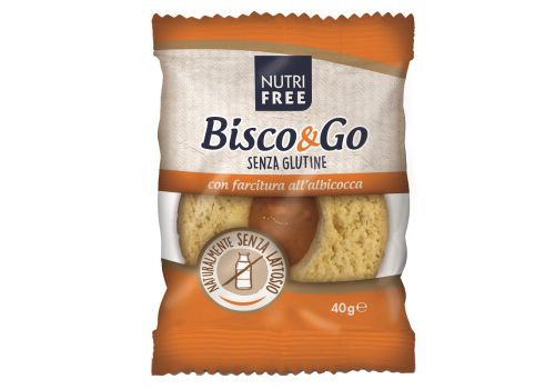 Nutrifree Bisco & Go albicocca biscotti ripieni senza glutine 4 x 40 grammi