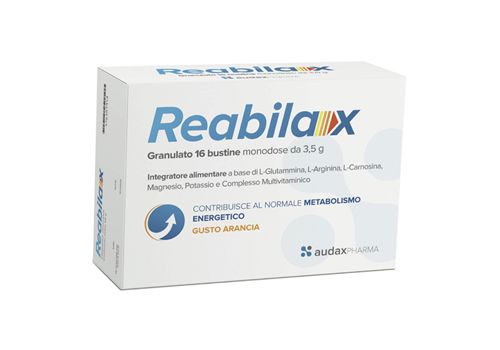 Reabilax integratore ad azione tonica gusto arancio 16 bustine