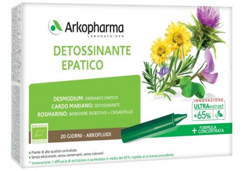 Detossinante Epatico integratore per il benessere del fegato 20 arkofluidi monodose