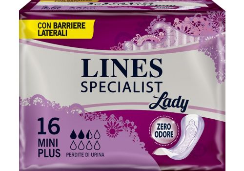 Lines Specialist Mini Plus assorbenti per incontinenza leggera 16 pezzi