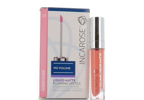 INCAROSE PIU' VOLUME LIQUID MATTE SHEER NUDE 01 4ML