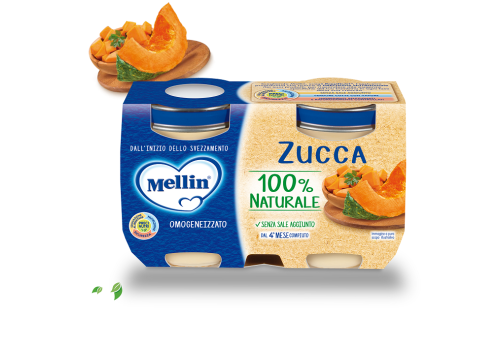 Mellin omogenizzato zucca 100% naturale 2x125 grammi