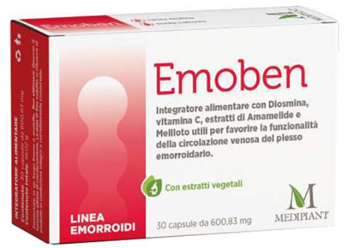 Emoben integratore per la circolazione venosa e il plesso emorroidario 30 capsule