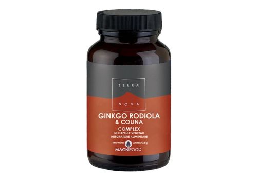 Terranova Ginkgo Rodiola e Colina integratore per le funzioni cognitive 50 capsule
