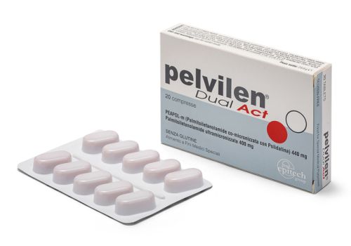 Pelvilen Dual Act integratore per il benessere dell'area pelvica 20 compresse