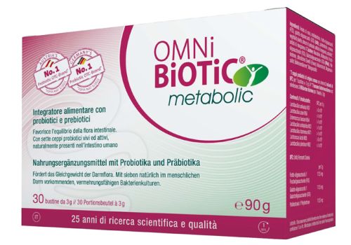 Omni Biotic Metabolic integratore con probiotici e prebiotici 30 bustine