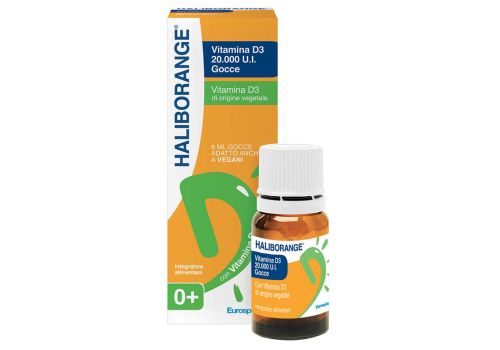 Haliborange Vitamina D3 20.000 UI integratore per ossa e sistema immunitario gocce 8ml