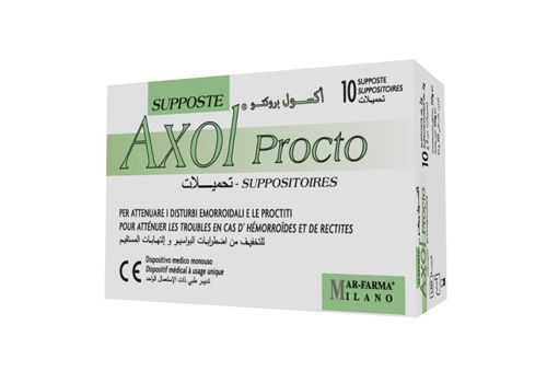 Axol Procto dispositivo medico per emorroidi 10 supposte