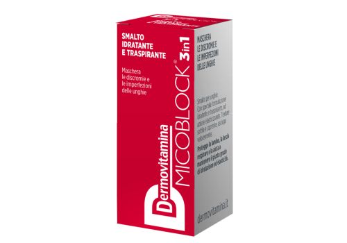 DERMOVITAMINA MICOBLOCK 3IN1 SMALTO IDRATANTE E TRASPIRANTE ROSSO 5ML