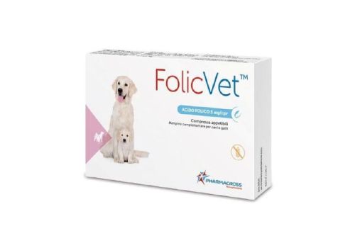 Folicvet mangime complementare per i disturbi intestinali di cani e gatti 15 compresse appetibili 