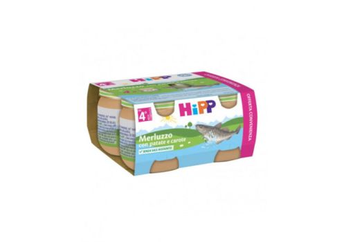 Hipp merluzzo con patate e carote omogeneizzato 4x80 grammi