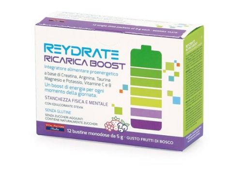 Reydrate ricarica boost integratore idrosalino 12 bustine