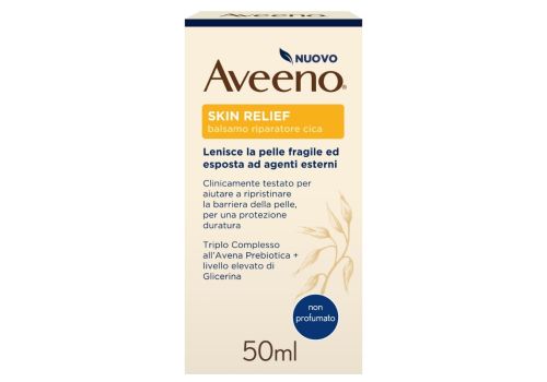 Aveeno Skin Relief balsamo riparatore cica lenisce la pelle fragile esposta ad agenti esterni 50ml