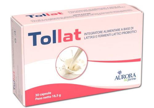 Tollat integratore per l'intolleranza al lattosio con fermenti lattaci 30 capsule