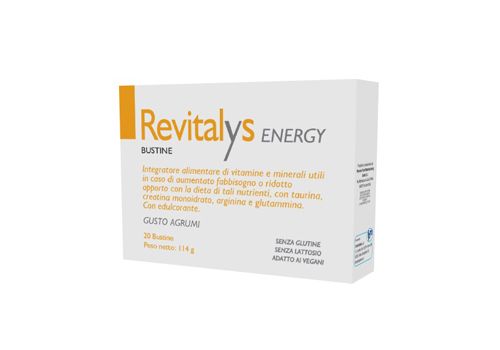 Revitalys Energy integratore tonico 20 bustine gusto agrumi