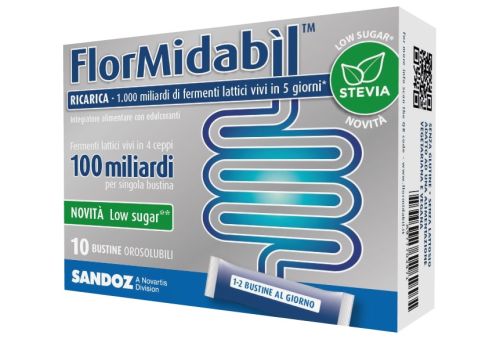 Flormidabil Ricarica integratore per l'equilibrio della flora  intestinale 10 bustine