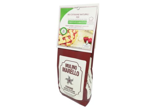 Mulino Marello mix di farine naturali per crostate e biscotti senza glutine 500 grammi