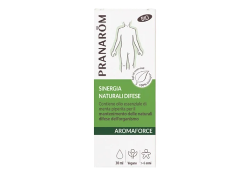 Pranarom Aromaforce Sinergia Naturali Difese preparato a base di oli essenziali gocce per uso orale  etopico 30ml