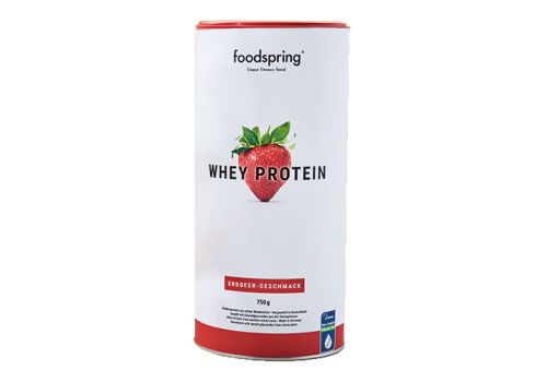 Whey Protein fragola integratore proteico al gusto fragola per sportivi 750 grammi