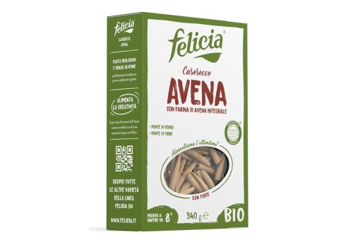 Felicia Bio caserecce avena con farina integrale senza glutine 340 grammi