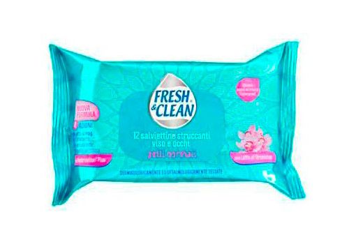 Fresh&Clean Salviettine Struccanti Viso e Occhi 12 Salviette