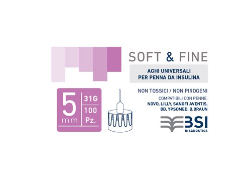 Soft&Fine Ago per penna G31 5 mm confezione da 100 pezzi