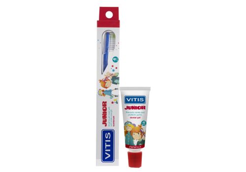 Vitis junior spazzolino e dentifricio gel per ragazxzi 15ml