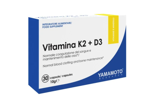 Yamamoto Research Vitamin K2 + D3 integratore per la circolazione e le ossa 30 capsule