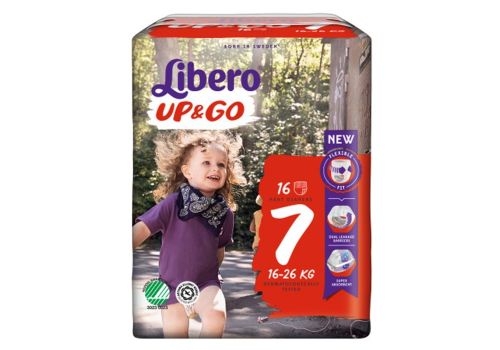Libero Up & Go pannolini 16-26kg taglia 7 16 pezzi