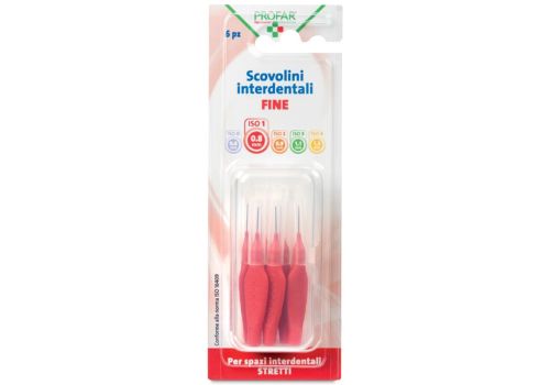 Profar scovolini interdentali rosso 0,8 6 pezzi