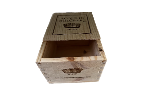 Acqua di Bolgheri scatola regalo piccola in legno