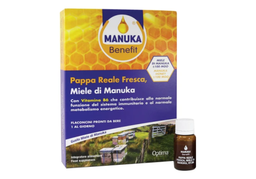 Manuka benefit pappa reale integratore ricostituente e immunostimolante 10 flaconcini