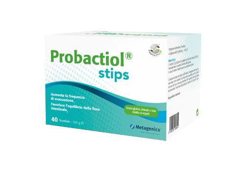 Probactiol Stips integratore per l'equilibrio della flora intestinale e per la stipsi 40 bustine