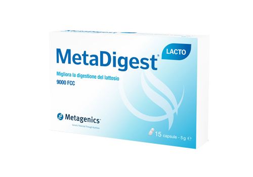 Metadigest Lacto integratore per l'intolleranza al lattosio 15 capsule