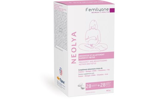 Familyane Neolya integratore per gravidanza e allattamento 28 compresse + 28 capsule molli