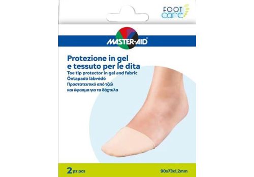 Master Aid Foot Care protezione in gel e tessuto per le dita 2 pezzi