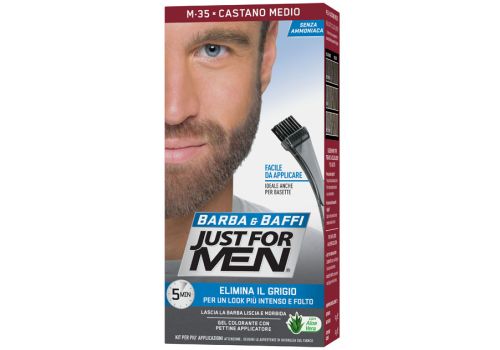 Just for Men gel colorante per barba e baffi m35 castano medio
