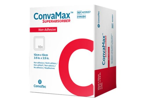 Convamax Superabsorber medicazione avanzata non adesiva 15 x 15cm 10 pezzi