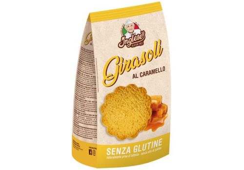 Inglese girasoli al caramello biscotti senza glutine 300 grammi