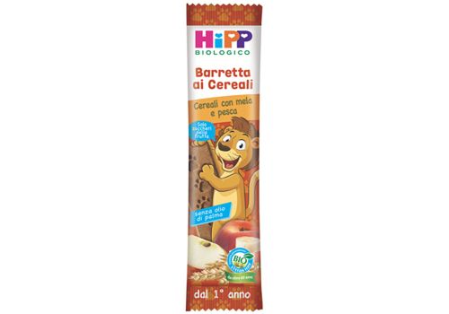 Hipp Biologico barretta ai cereali con mela e pesca 20 grammi
