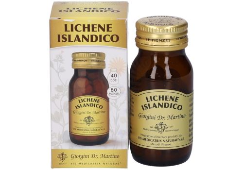 Lichene Islandico integratore per il benessere delle vie respiratorie e la tonalità della voce 80 pastiglie