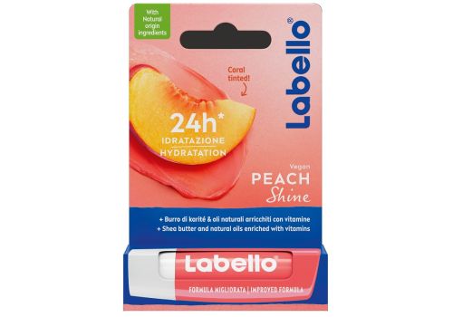 Labello peach shine burrocacao idratante all’aroma di pesca 5 grammi