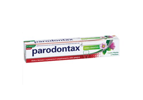 Parodontax Herbal Sensation Dentifricio Bicarbonato di Sodio Igiene Dentale Gusto Menta Melissa 75ml