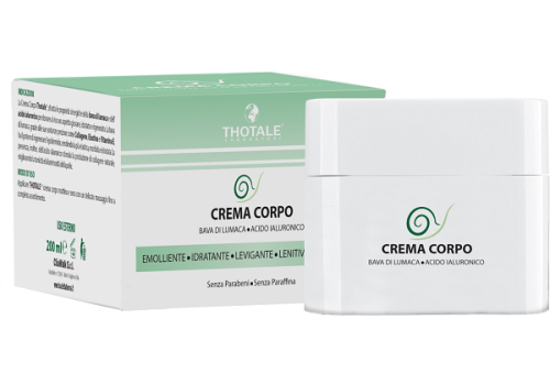 Thotale crema corpo alla bava di lumaca emolliente idratante levigante lenitiva 200ml