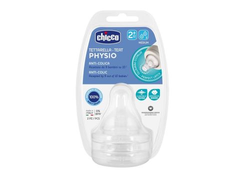CHICCO TETTARELLA PHYSIO 2M FLUSSO MEDIO 2PZ