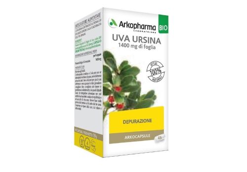 Uva Ursina Arkocapsule integratore depurativo e drenante 45 capsule