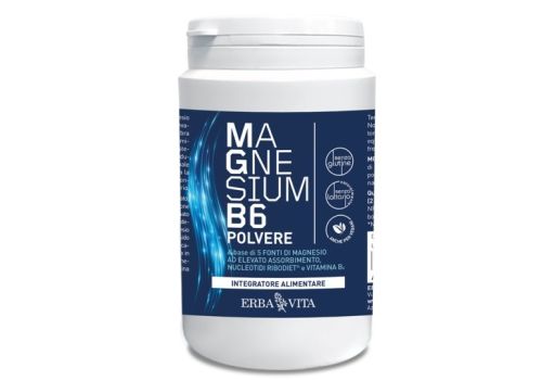 Magnesium B6 integratore per la funzione muscolare e il sistema nervoso polvere orale 200 grammi