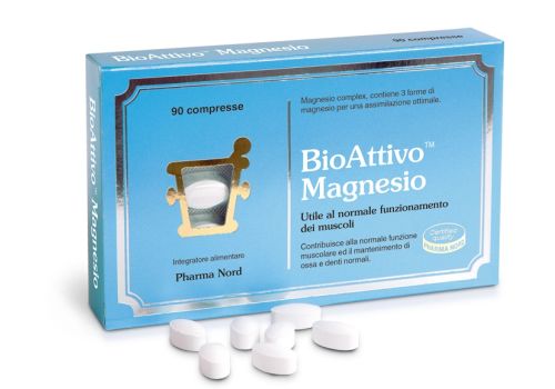Bioattivo Magnesio integratore per il sistema nervoso e muscolare 90 compresse